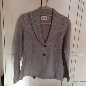 Anthropologie Rosie Neira herringbone knit jacket
